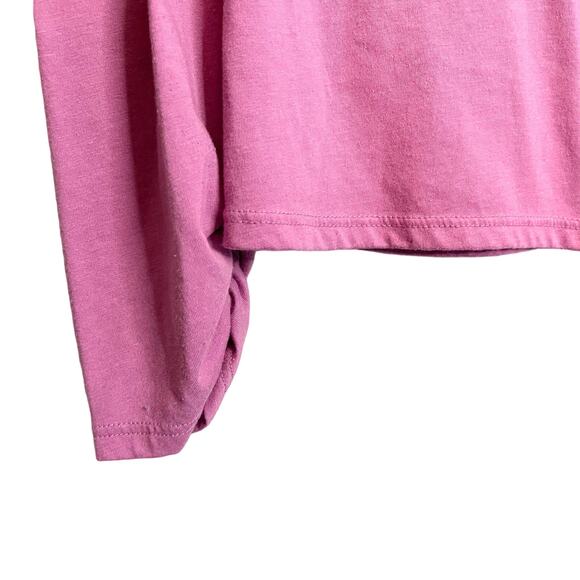 Rebecca Taylor Purple womens Ruched Long Sleeve Shoulder Knit Top Medium - Picture 3 of 16